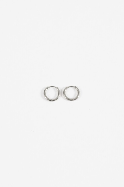 Aros acero extra small plateado
