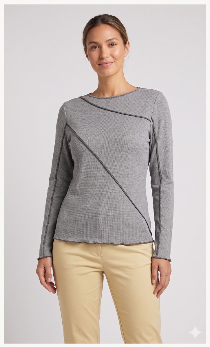 REMERA M/L - GRIS 