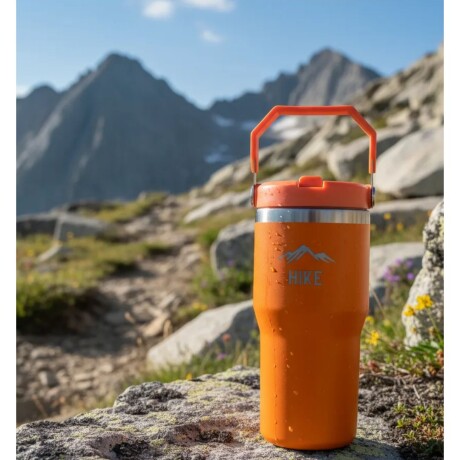 Termo Grip 590 ML Hike Color Naranja