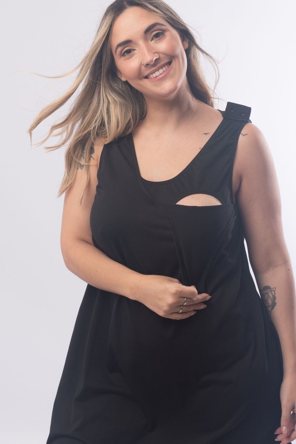 Camisón Maternal Alejandra Blanco