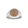 Anillo Profesión Masajista-Plata y Oro-Sin Piedra-AP5010 Sinpiedra