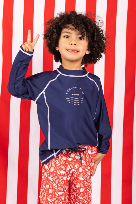 Remera UV Lisa Azul marino