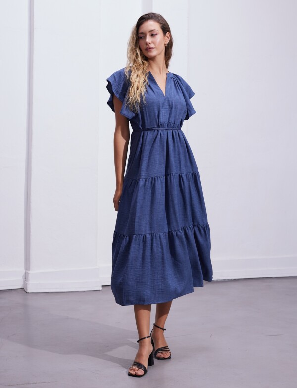 Vestido Volados AZUL
