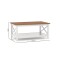 Mesa de Living Open Blanco/Roble