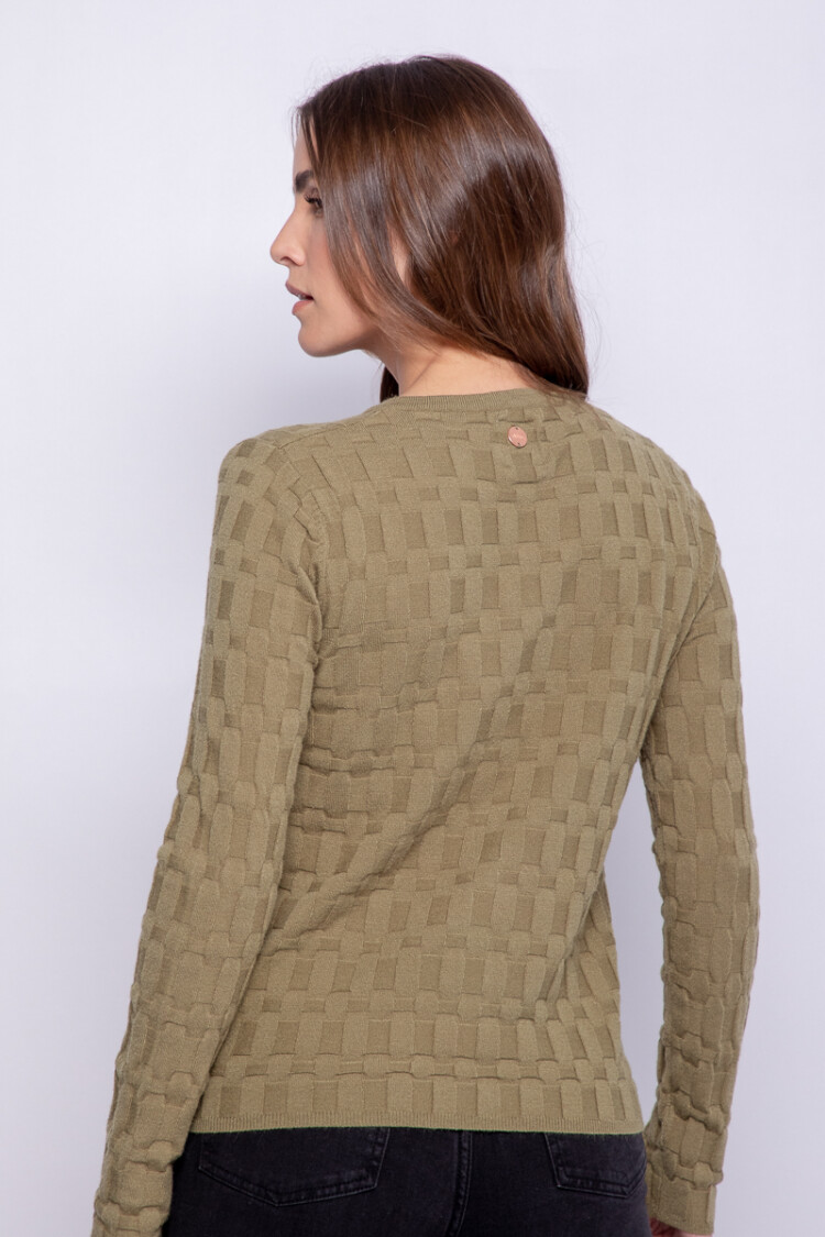 CARDIGAN ABEL Verde Seco