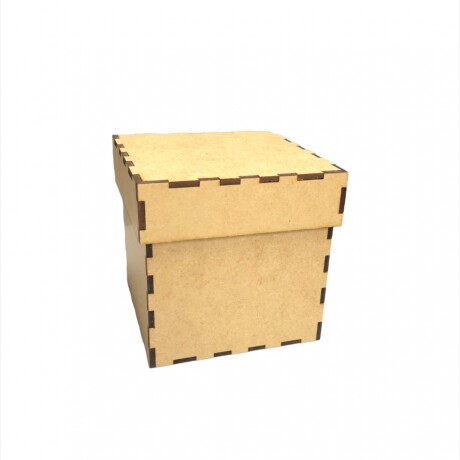 Caja con Tapa 10x10x10 cm en MDF Caja con Tapa 10x10x10 cm en MDF