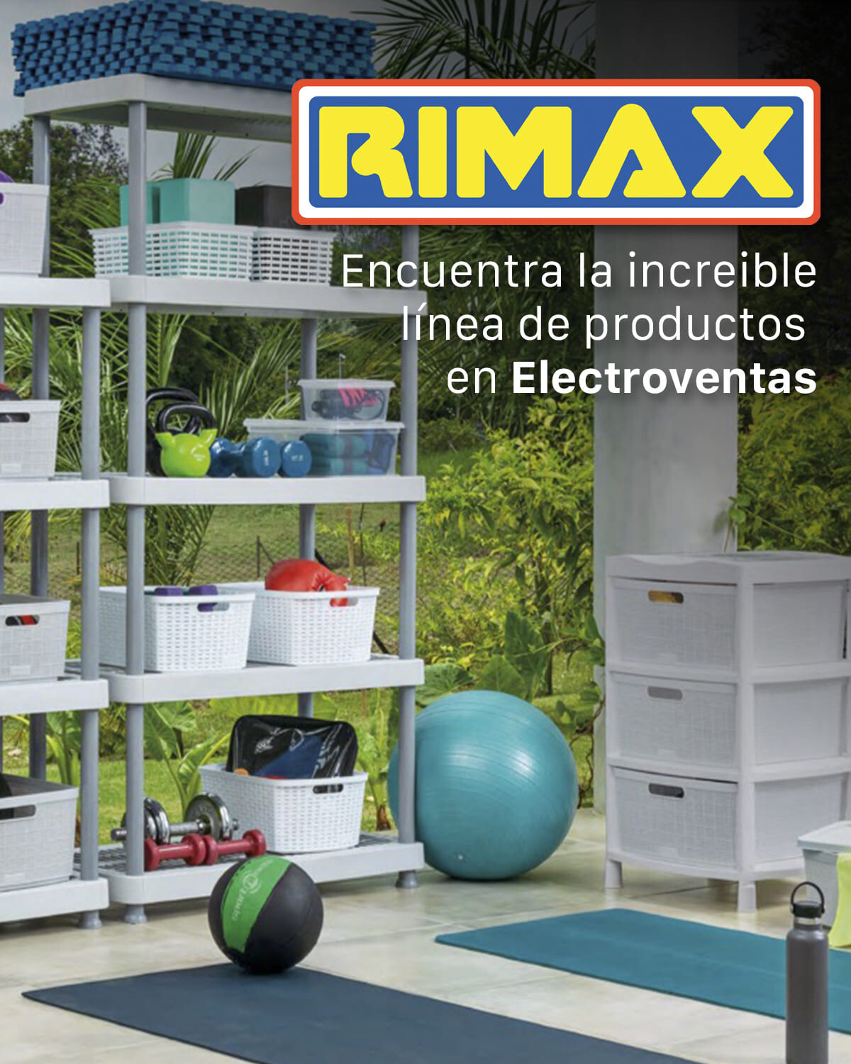 Estantería plástica Rimax 15 con 5 estantes - Taupe — Electroventas