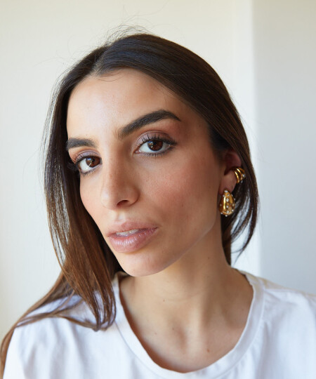 CARAVANAS DROP STRASS & PEARLS GOLD