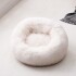 Cama Para Perro Cuna Puff Peluda Cucha 40 Cm Mascota Color Variante Blanco