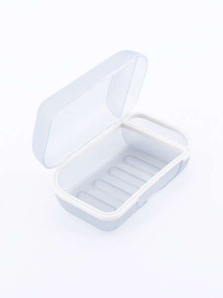JABONERA DE PLASTICO GRIS