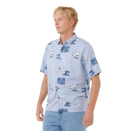 Camisa Rip Curl Aots Ty Williams Shirt Celeste