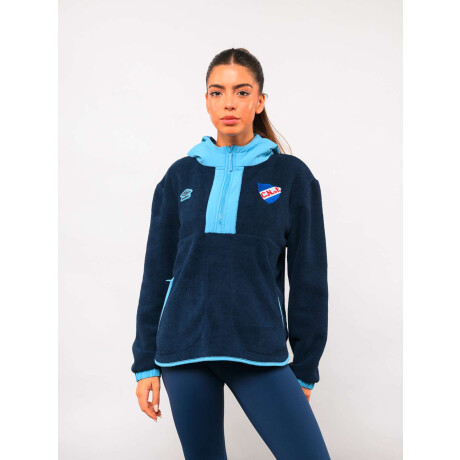 Campera Polar Medio Cierre Ámbar de Mujer Multicolor
