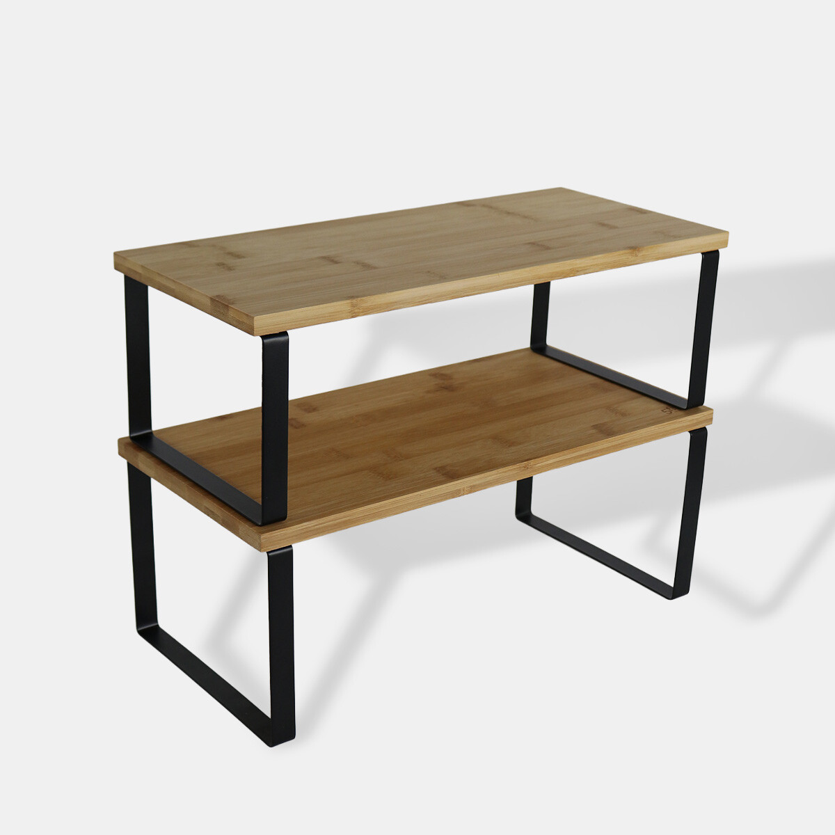 ORGANIZADOR METAL NEGRO/BAMBU 2PZAS 