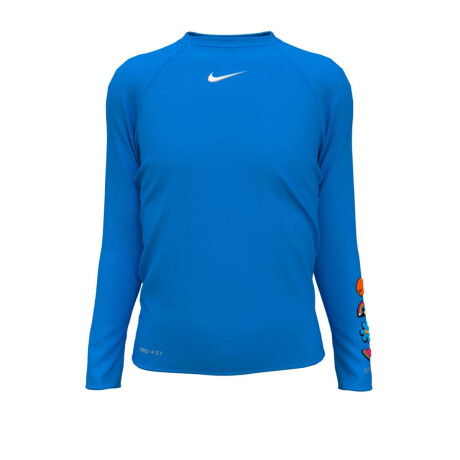 Remera Long Sleeve Hydrogua de Niña Azul