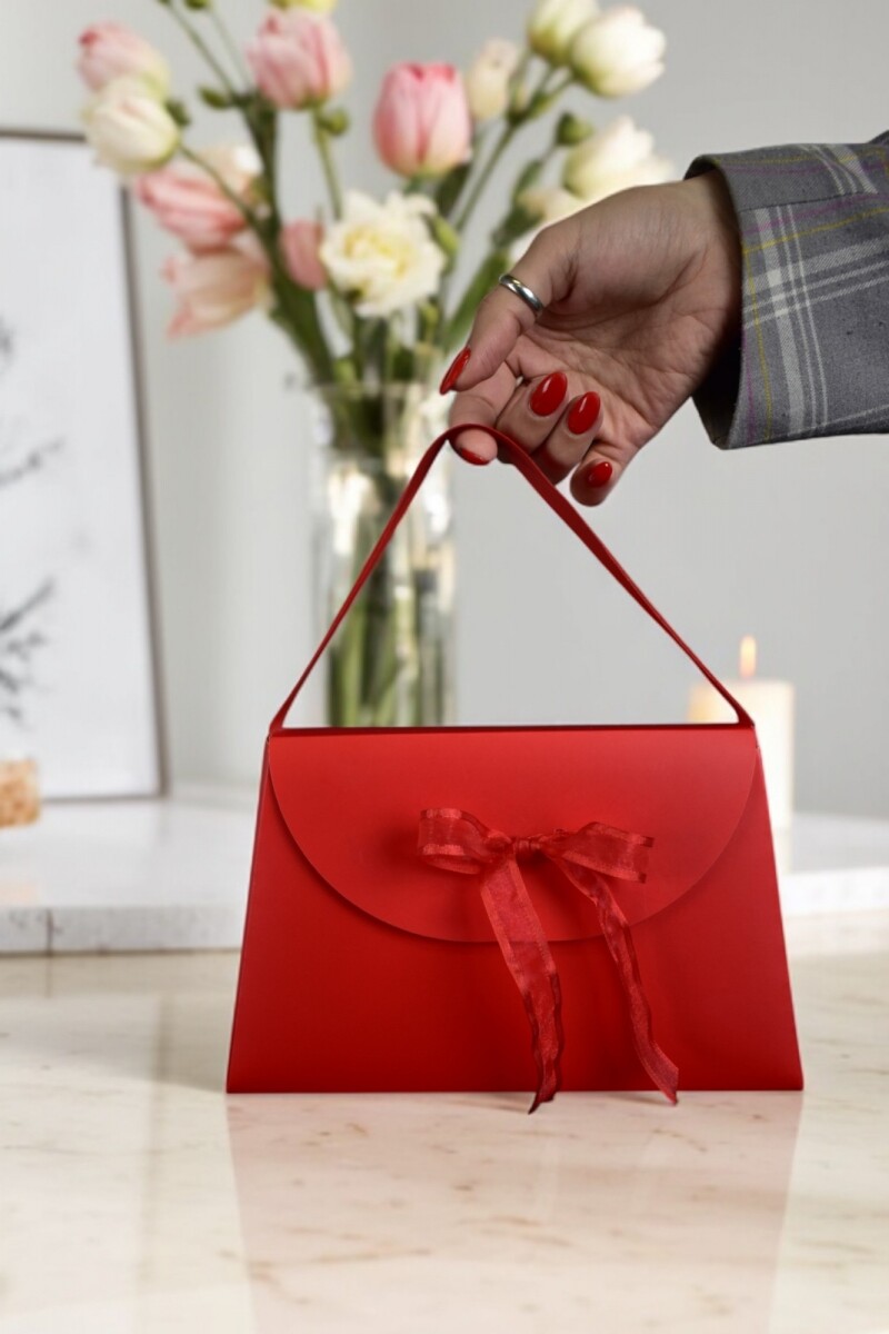 Bolsa Cartera 23x7x14 cm - ROJO 