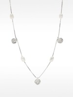 Collar Con Perlas De Agua Dulce - Plata De Ley 925 plateado