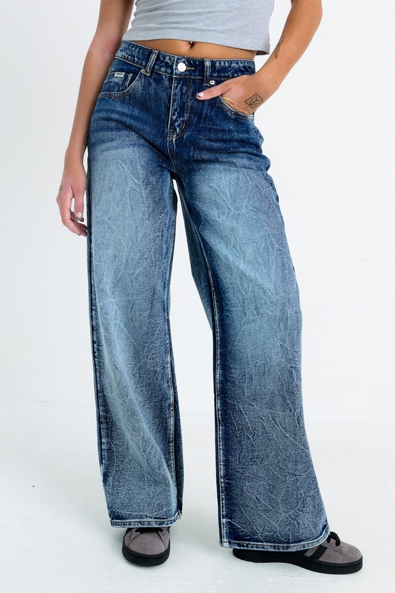 Pantalón denim Azul