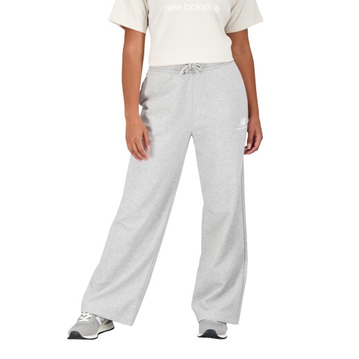 Pantalon New Balance Dama Essentials Stacked Logo French Terry Wide Legged Sweatpant S/C