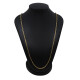 Cadena en oro 18k forcet largo 60cm Cadena en oro 18k forcet largo 60cm