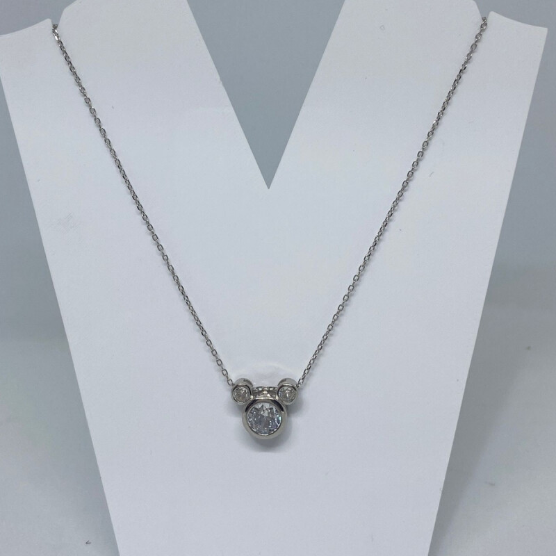 CONJUNTO DE PLATA , LARGO CADENA 40+5 CM TIPO FORCE CORTO L9dslf-01076-n-x3