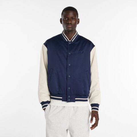 Campera New Balance de Hombre -Athletics Varsity-MJ6102R7TNV BLUE/WHITE
