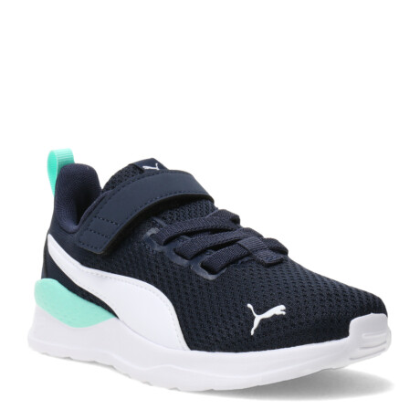 Championes de Niños Puma Anzarun Lite Azul Marino - Blanco - Verde