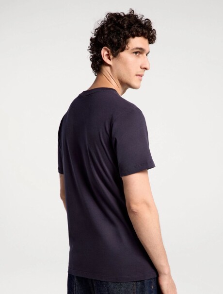 CAMISETAS MANGA CORTA CON ESTAMPA AZUL