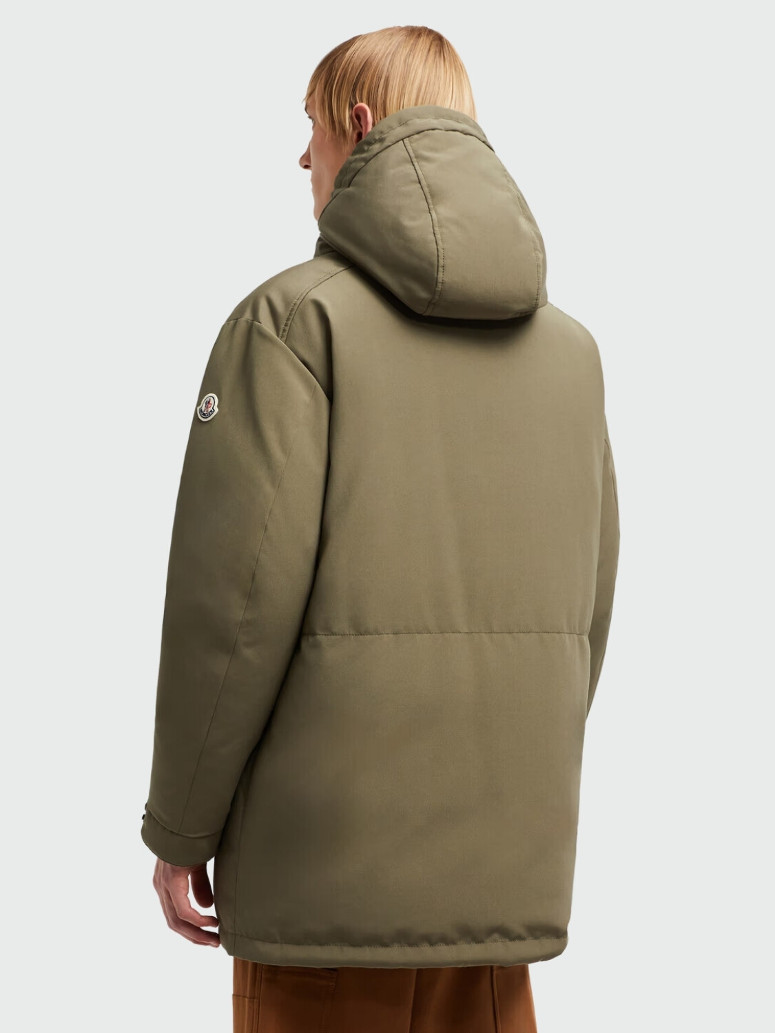 Moncler - Chaqueta larga reversible rellena de plumas con capucha, Perfouns Verde Medio