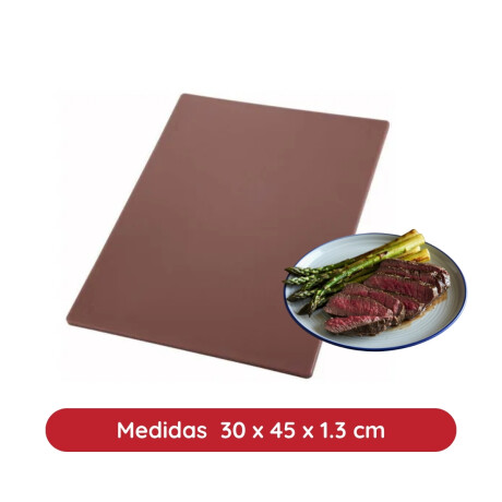 Tabla de Corte 30x45x1.3 cm Marron Polietileno Tabla de Corte 30x45x1.3 cm Marron Polietileno