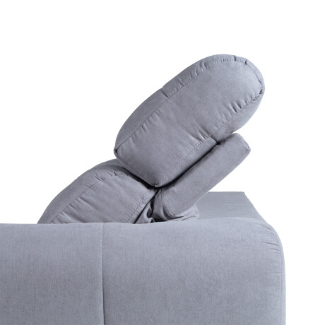 Sofá Palermo (Reclinable) - Tela Microfibra - 2 cuerpos 12074 (Gris)