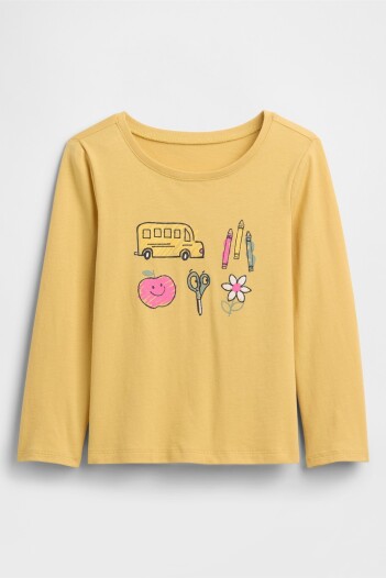 Remera Gràfico Toddler Niña French Almond