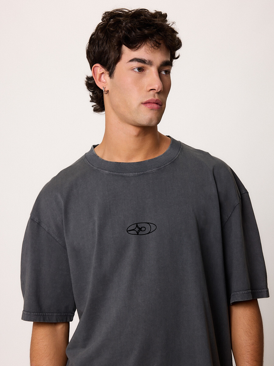 T-SHIRT M/C RODERY DIXIE Gris Oscuro