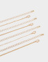 Collares Cortos Religioso Collares Cortos 4 Mix - Dorado