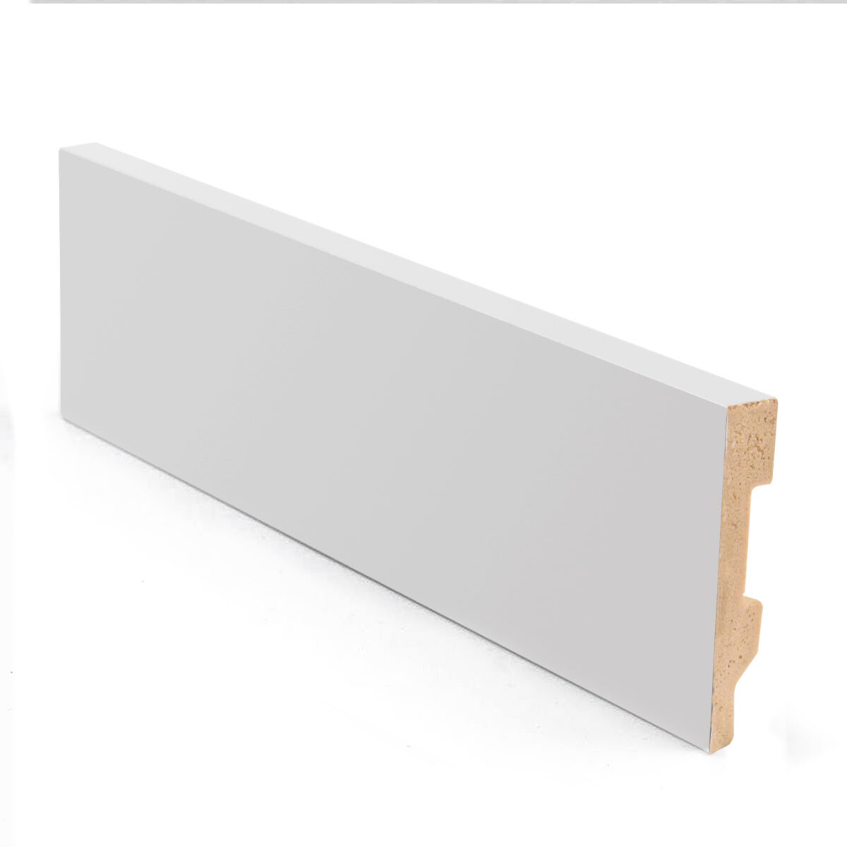 ZOCALO RECTO BLANCO DE PVC Y ESPUMA ALTA DENSIDAD 1.5X7X2.70 - BLANCO 