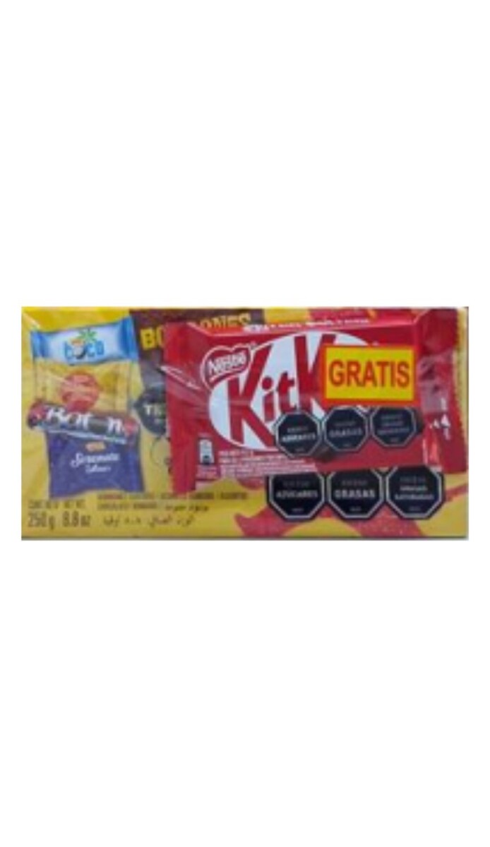 BOMBON GAROTO 250 GRS 16PCS + KIT KAT 41.5 GRS 