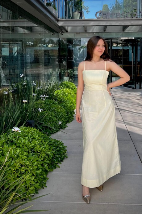 Vestido super midi Jani Rayado