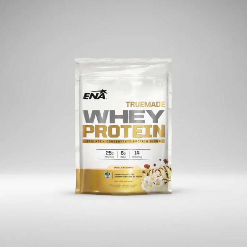 Suplemento en polvo ENA Whey True Made 1LB Vainilla