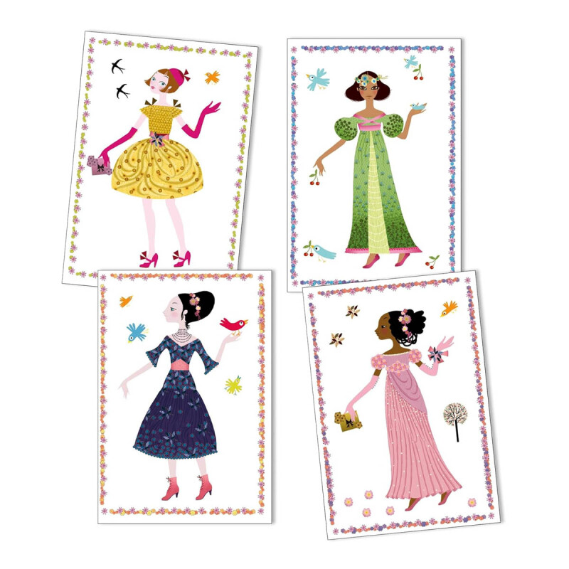 Sticker Pegotines reutilizables Las cuatro estaciones Djeco Sticker Pegotines reutilizables Las cuatro estaciones Djeco