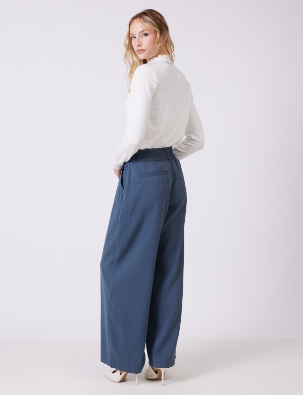 Pantalon Wide Leg GRIS AZULADO