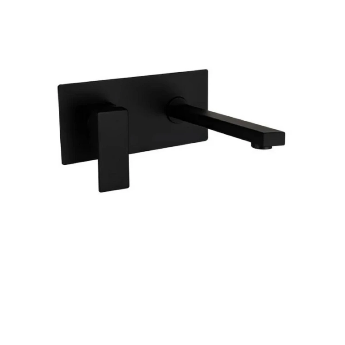 Grifería de Lavatorio de Pared Monocomando Negro Linea Apollo 