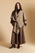PONCHO MECHA Beige