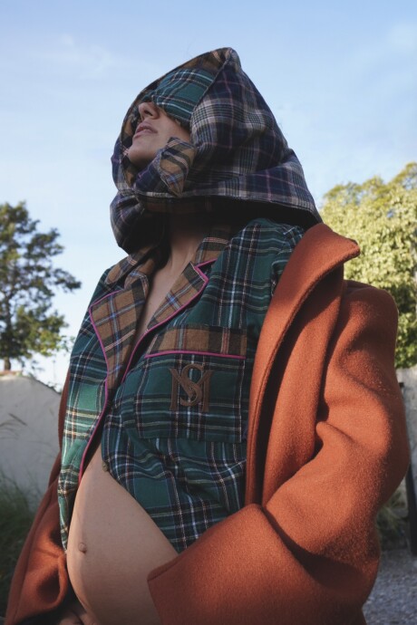 Sleepwalker Pijama Woman Verde / Mostaza