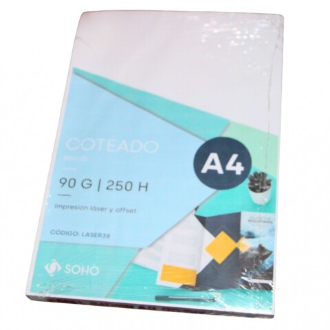 PAPEL GLOSSY TAMAÑO A4 DE 90 GRAMOS PARA IMPRESORA LASER 250 UNIDADES