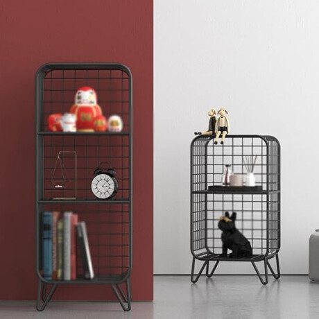 Rack tres estantes vertical Negro