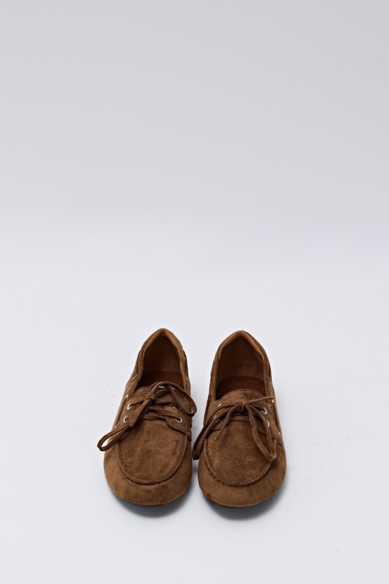 Mocasín náutico tostado