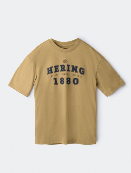 CAMISETA INFANTIL CON ESTAMPA AMARILLO