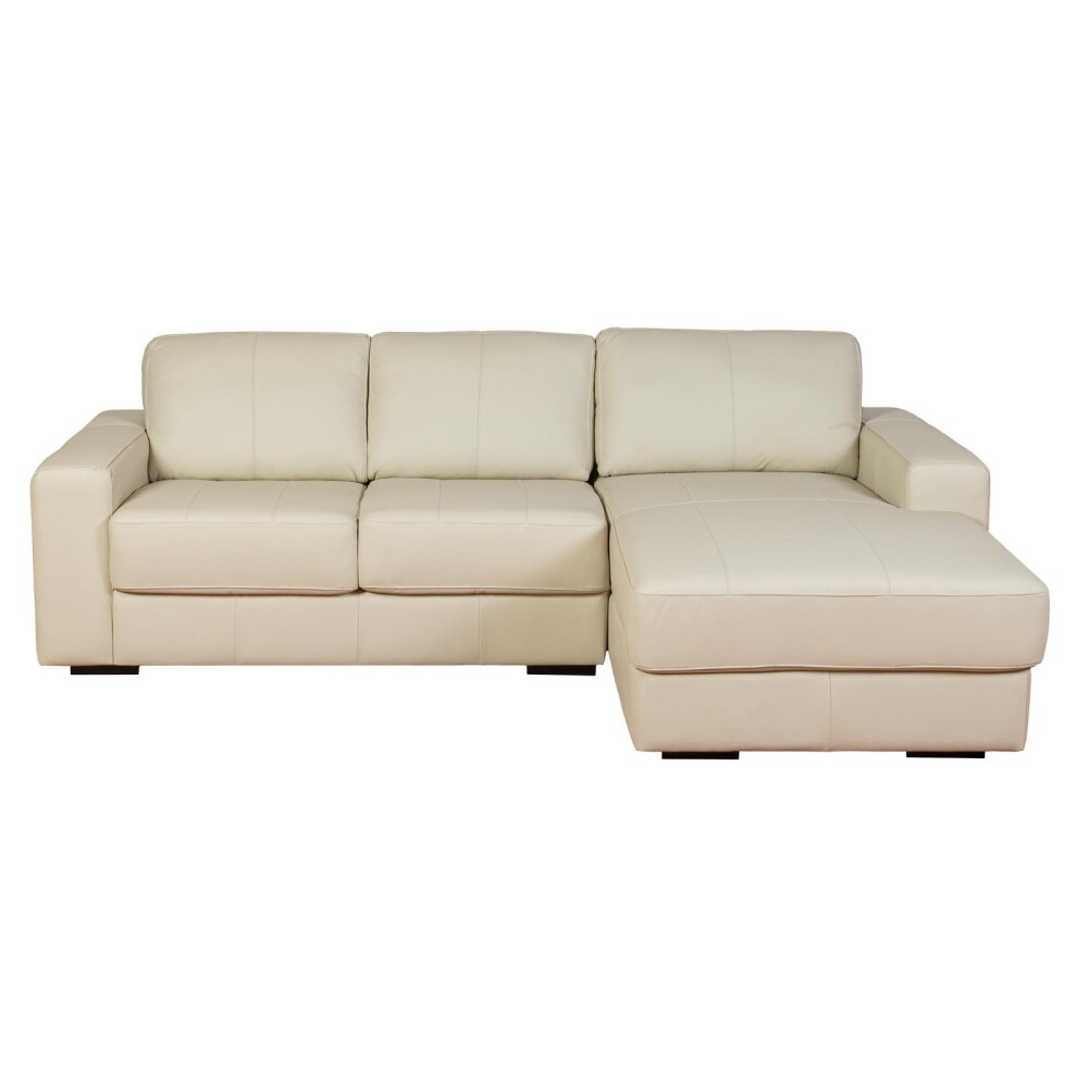 SOFA C/CHAISE MÁS DE 4 CUERPOS CUERO-100-NATURAL NATURAL-BEIGE TEXAS CRUDO