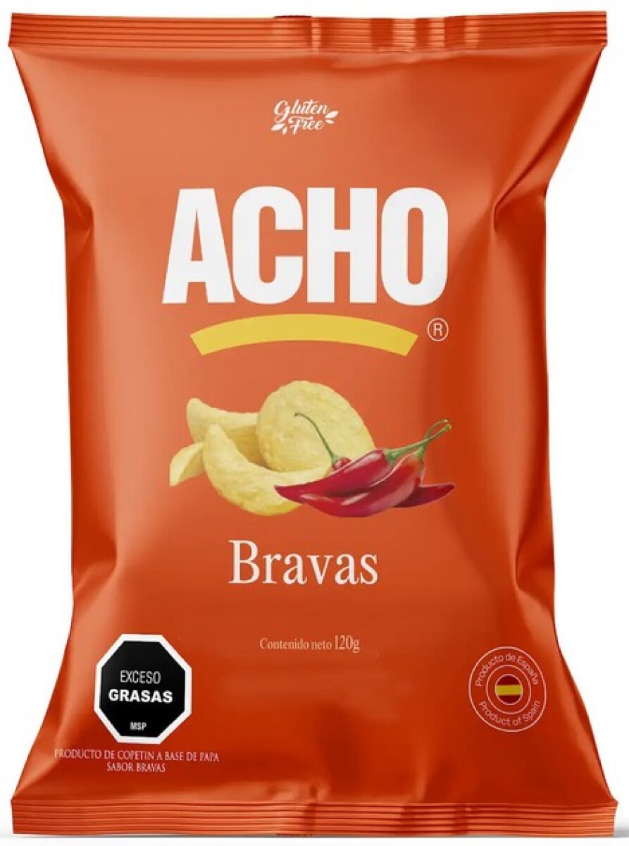 SNACK PAPAS ACHO 120G BRAVAS 