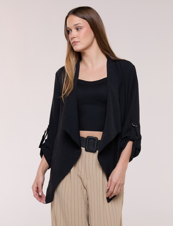 Chaqueta Cintura Ajustable NEGRO