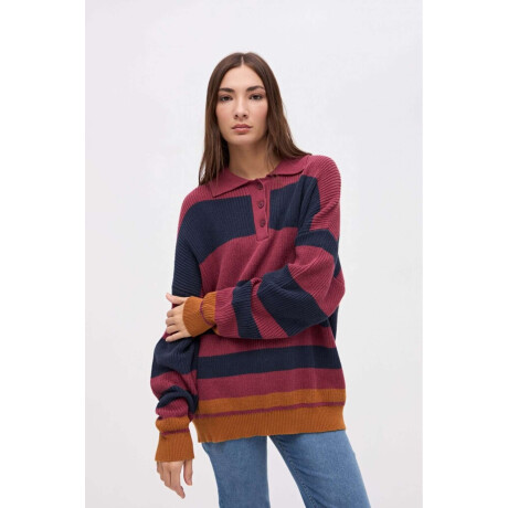 Buzo punto Pemma Burugundy